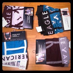 American Eagle Boxer Briefs x 4